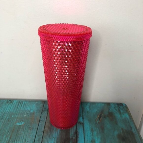 2019 Starbucks Hot Pink Studded Tumbler - Picture 2 of 3